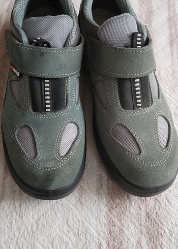 Gri Erkek Outdoor Ayakkabı Velcro Bantlı - Görsel 2