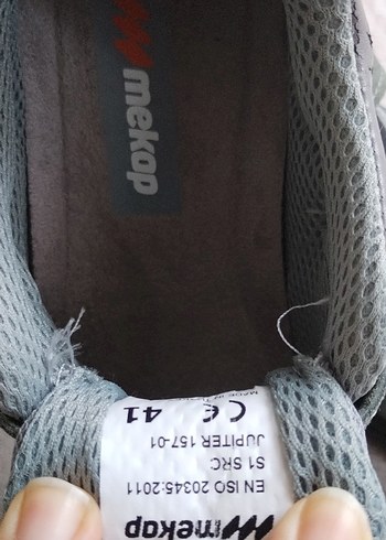 Gri Erkek Outdoor Ayakkabı Velcro Bantlı - Görsel 5