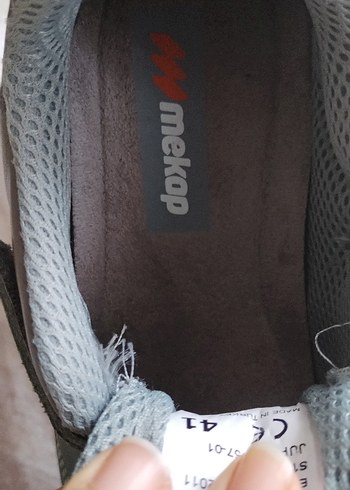 Gri Erkek Outdoor Ayakkabı Velcro Bantlı - Görsel 3