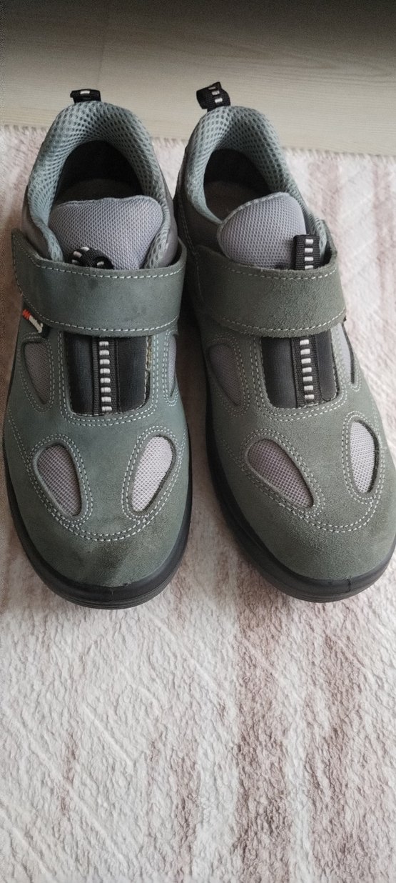 Gri Erkek Outdoor Ayakkabı Velcro Bantlı - Görsel 2