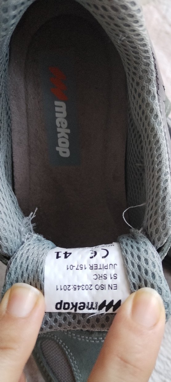 Gri Erkek Outdoor Ayakkabı Velcro Bantlı - Görsel 5