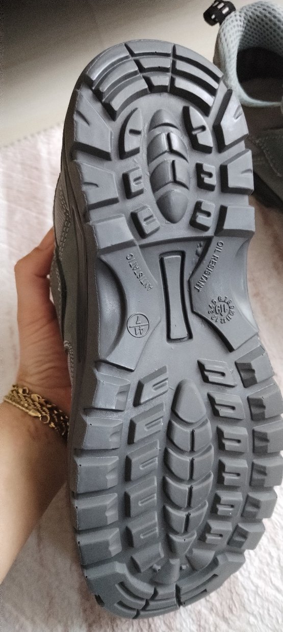 Gri Erkek Outdoor Ayakkabı Velcro Bantlı - Görsel 4