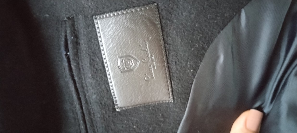 Erkek Siyah Midi Düğmeli Klasik kaşe mont - Görsel 3