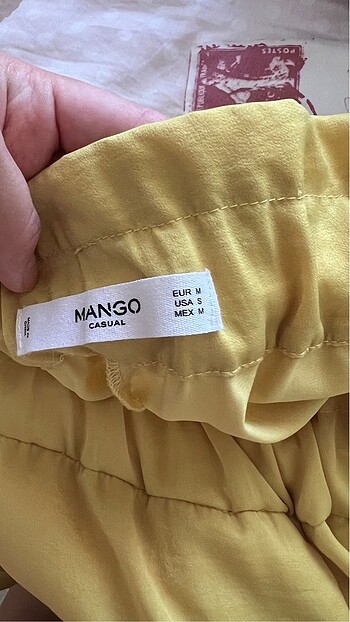m Beden Mango bol paça yüksek bel pantolon