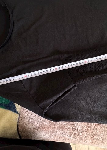 xl Beden siyah Renk LCW Siyah Salaş file Kollu Sweatshirt