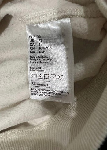 xs Beden beyaz Renk Beyaz Kapüşonlu Snoopy Baskılı Sweatshirt