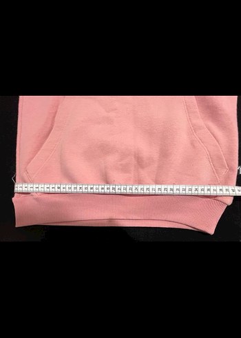 xs Beden pembe Renk Puma Pembe Kapüşonlu Uzun Kollu Sweatshirt
