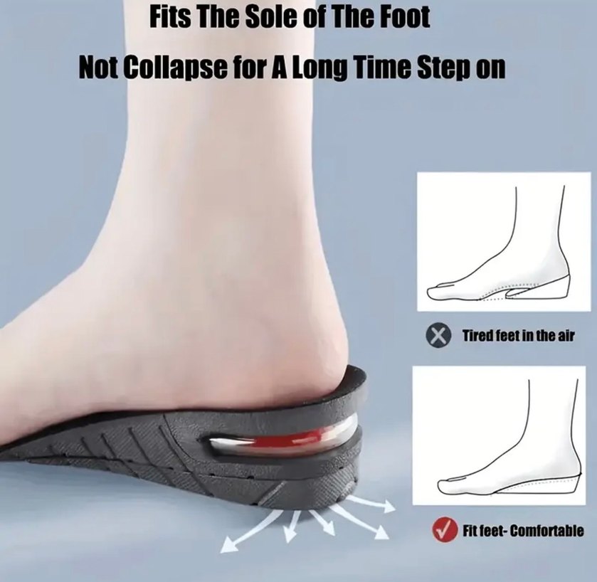 Konforlu Havatüplü Boy Uzatıcı Tabanlık - Görsel 5