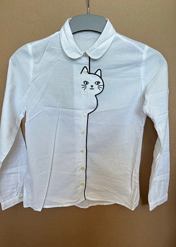 Lcw Beyaz Uzun Kollu Kız Gömlek - Görsel 2