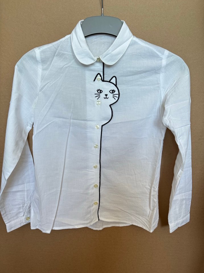 Lcw Beyaz Uzun Kollu Kız Gömlek - Görsel 2