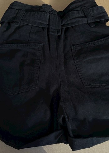 Bershka Siyah Paperbag Kot Şort - Görsel 11