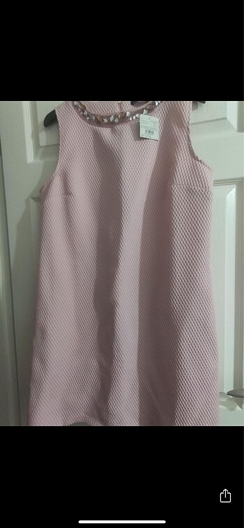 44 Beden Lcw Soft Pembe Sıfır Elbise