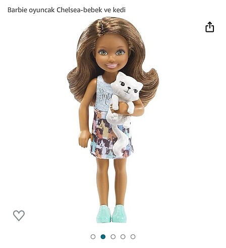 Barbie chelsea bebek ve kedisi