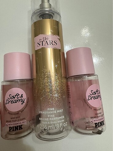 Victoria s Secret 3 adet vücut sprey şişesi