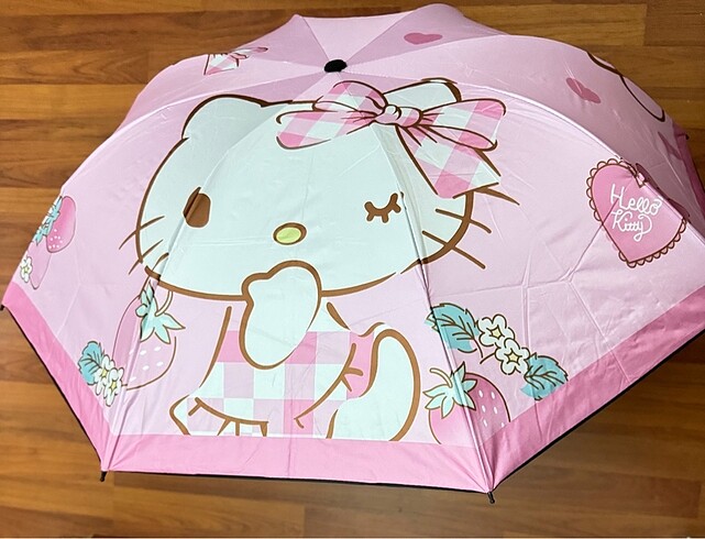 Hello kitty şemsiye - Görsel 3