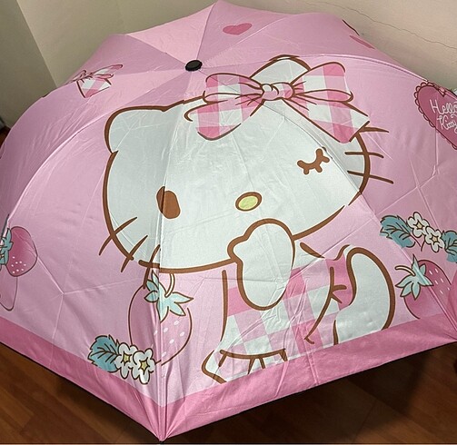 Hello kitty şemsiye - Görsel 5