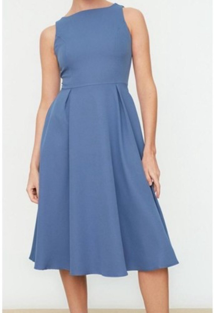 Trendyol petrol mavisi Elbise - Görsel 2