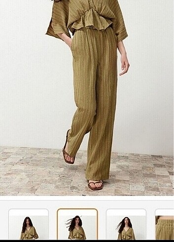 Trendyolmilla Yağ yeşili takım. - Görsel 3