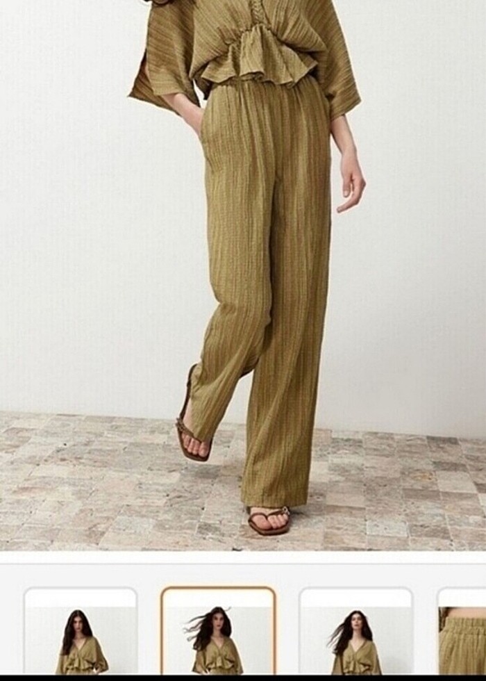 Trendyolmilla Yağ yeşili takım. - Görsel 3