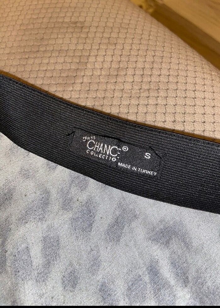 Leopar desen viskon etek - Görsel 4