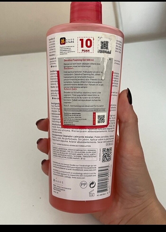 Bioderma Pembe yüz yıkama jeli  - Görsel 2