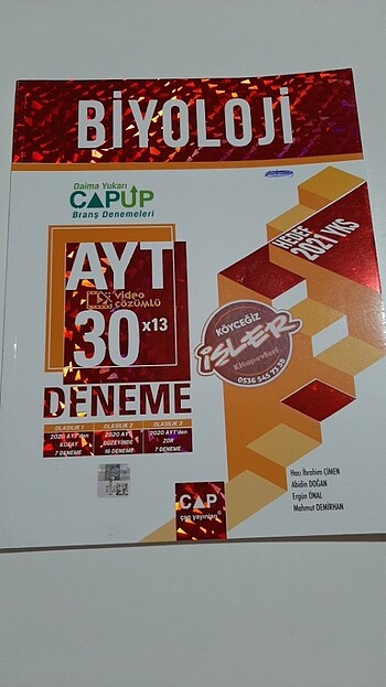Çap yayınları AYT biyoloji denemesi 30'lu