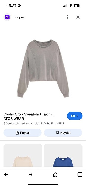 Oysho sweatshirt
