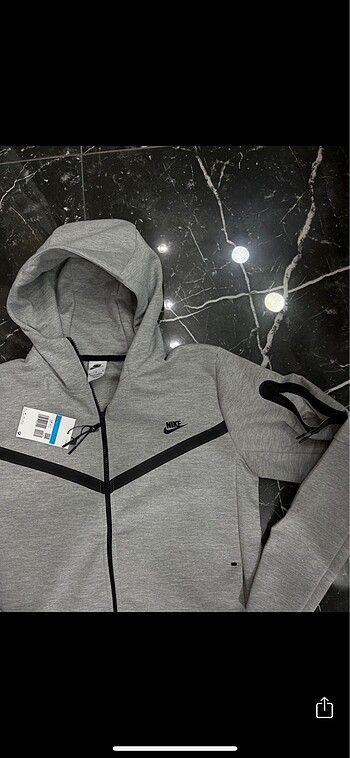 Nike Gri nike tech fleece eşofman takımı