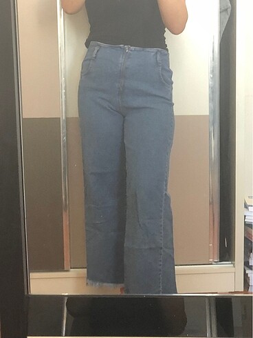 Diğer Önü fermuarlı jean