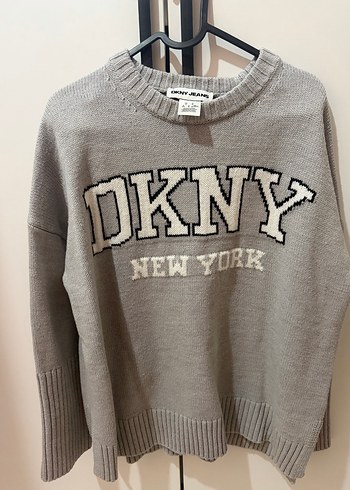 DKNY Gri Kadin Orgu Sweatshirt