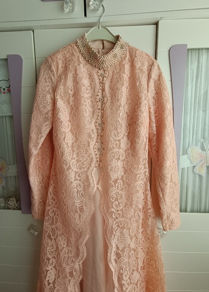 Tesettür abiye elbise - Görsel 3