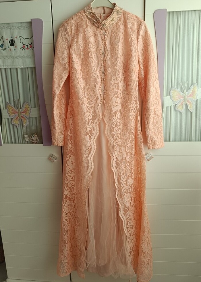 Tesettür abiye elbise - Görsel 4