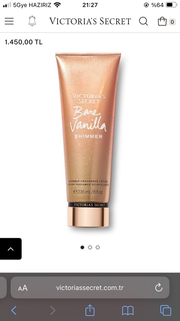 Victoria's Secret Bare Vanilla vücut losyonu - Görsel 4