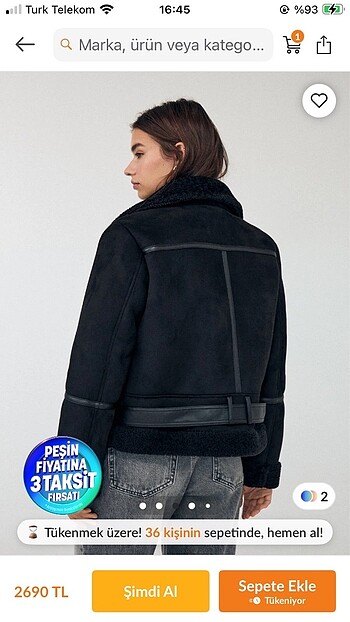 Stradivarius Stradivarius içi suni biker ceket