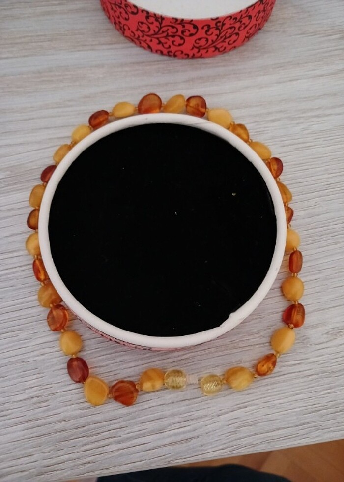 Bebek kehribar kolye - Görsel 2