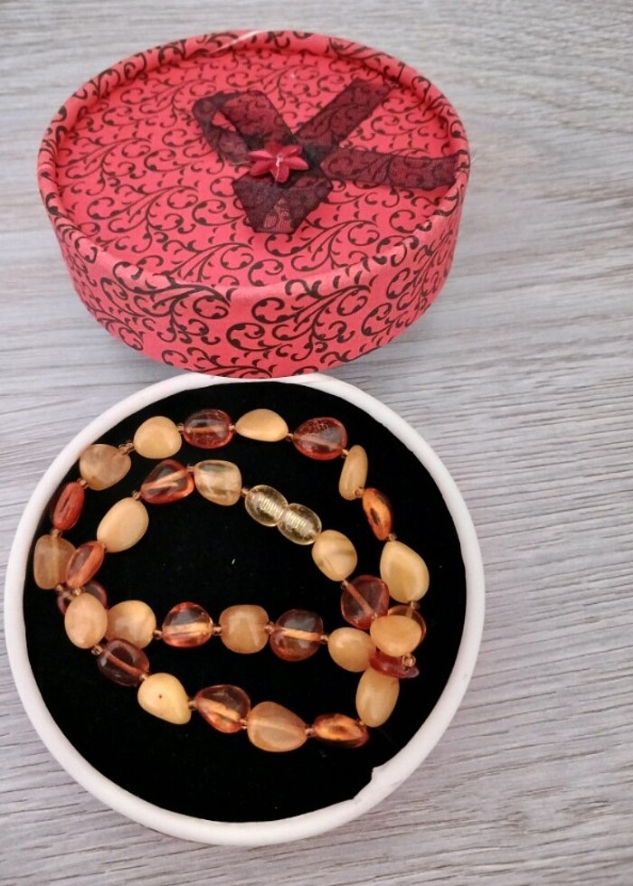 Bebek kehribar kolye - Görsel 3