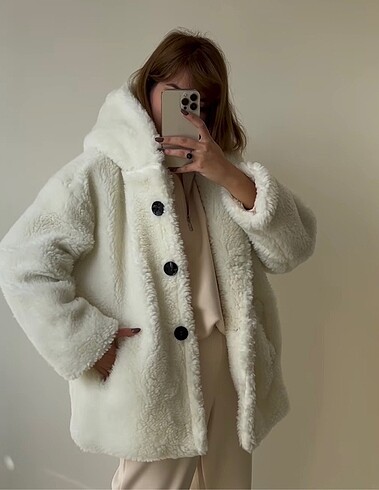 Peluş mont ceket