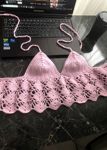 Toz pembe büstiyer - Görsel 2