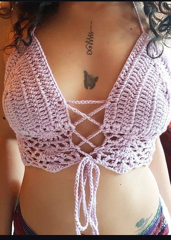 Pull and Bear Toz pembe bikini