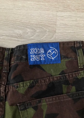 Erkek Kamuflaj Bol Kesim Kot Pantolon