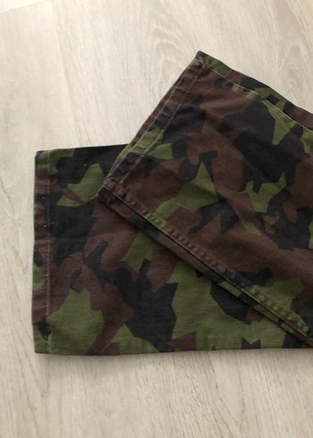 Diğer Unisex Kahverengi Kamuflaj Salaş Kumaş Pantolon