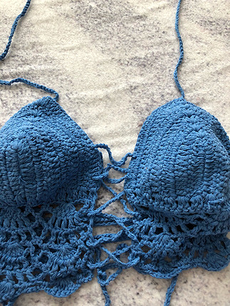 Markasız Ürün Mavi bikini üstü