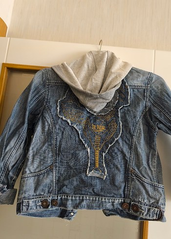 Gri Düğmeli Denim Ceket - Görsel 2