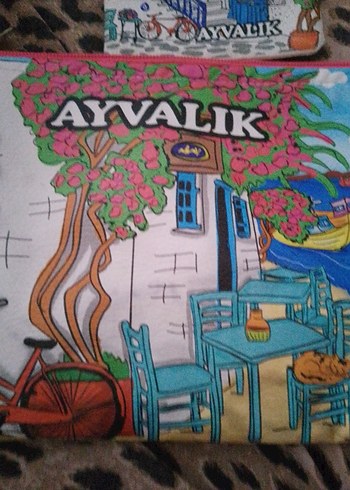 Renkli Baskılı portföy çanta cüzdan hediye - Görsel 3