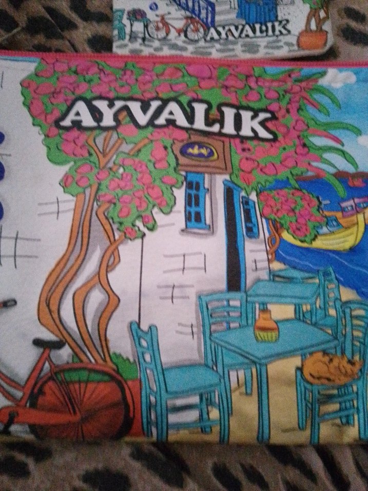 Renkli Baskılı portföy çanta cüzdan hediye - Görsel 3