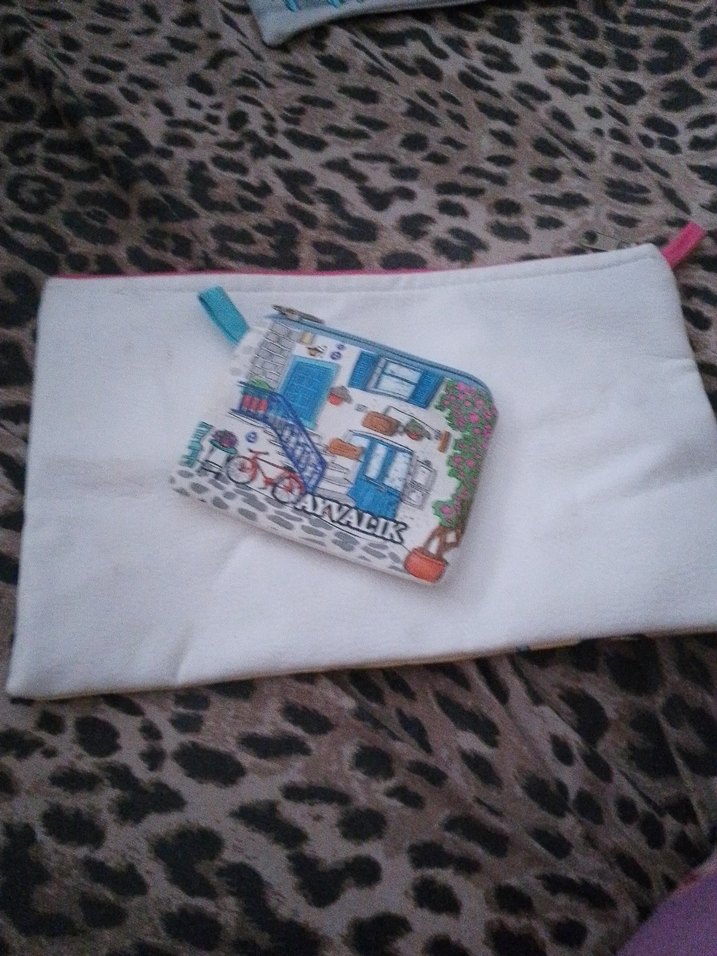 Renkli Baskılı portföy çanta cüzdan hediye - Görsel 4