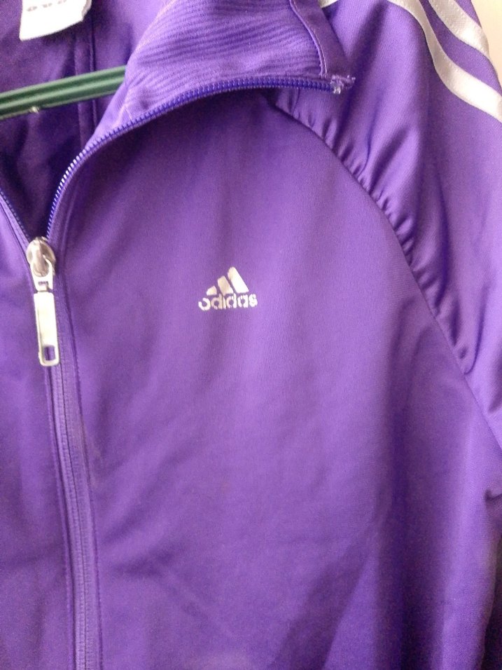Mor Fermuarlı Kadın Spor Ceket - Görsel 2