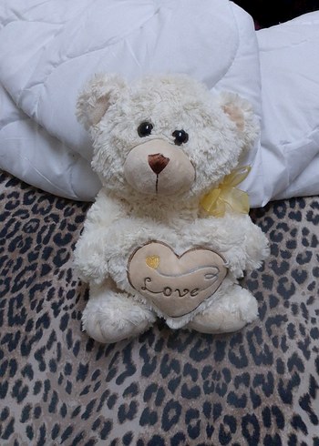 Beyaz Peluş Ayıcık Oyuncak - Görsel 2