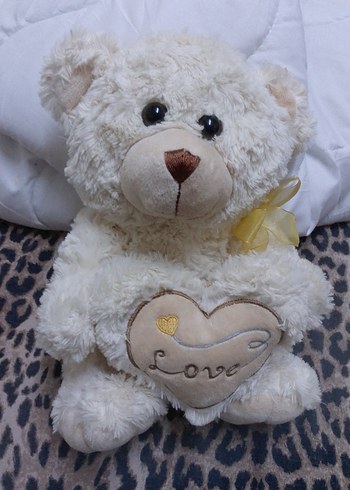 Beyaz Peluş Ayıcık Oyuncak - Görsel 4