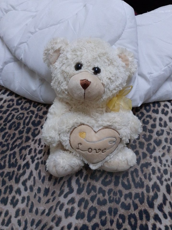 Beyaz Peluş Ayıcık Oyuncak - Görsel 2